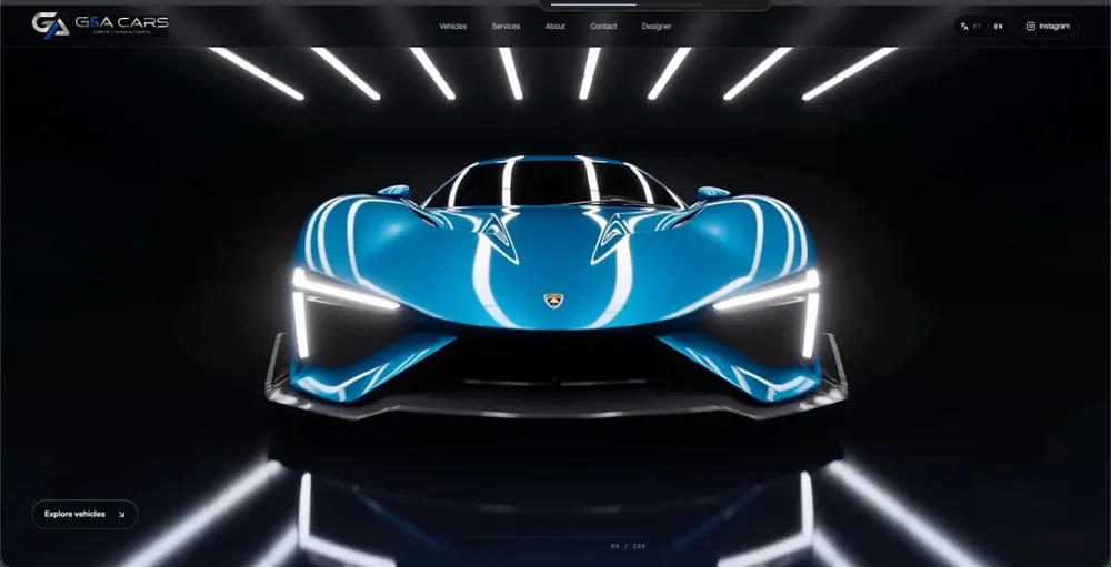 Autocars website in the Lazoni portfolio